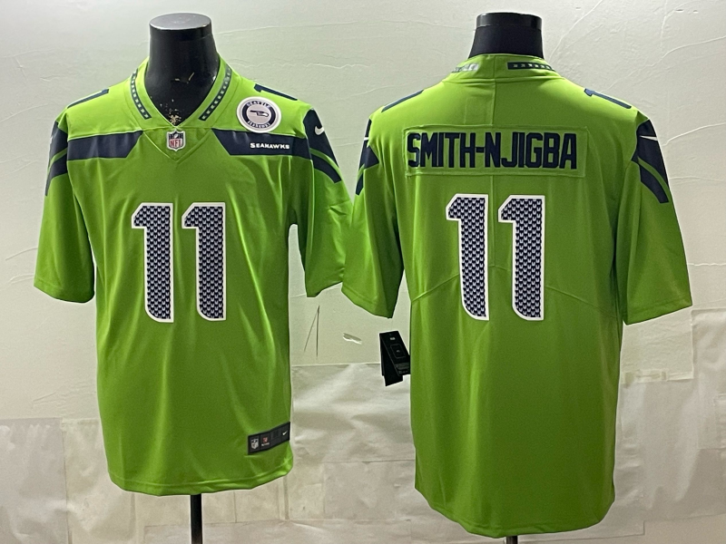 Men 2026 Seattle Seahawks #11 Smith Njigba green Nike Limited NFL Jersey 002